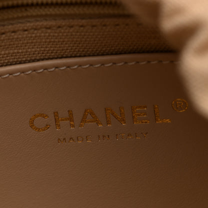 Chanel Calfskin Quilted Shopping Bag Dark Grey 6 of 10