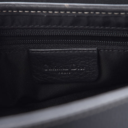 Christian Dior Calfskin Saddle Bag Black 6 of 9