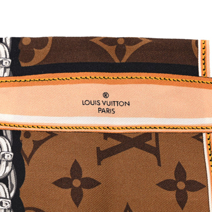 Louis Vuitton Silk Monogram Confidential Bandeau Brown 3 of 3