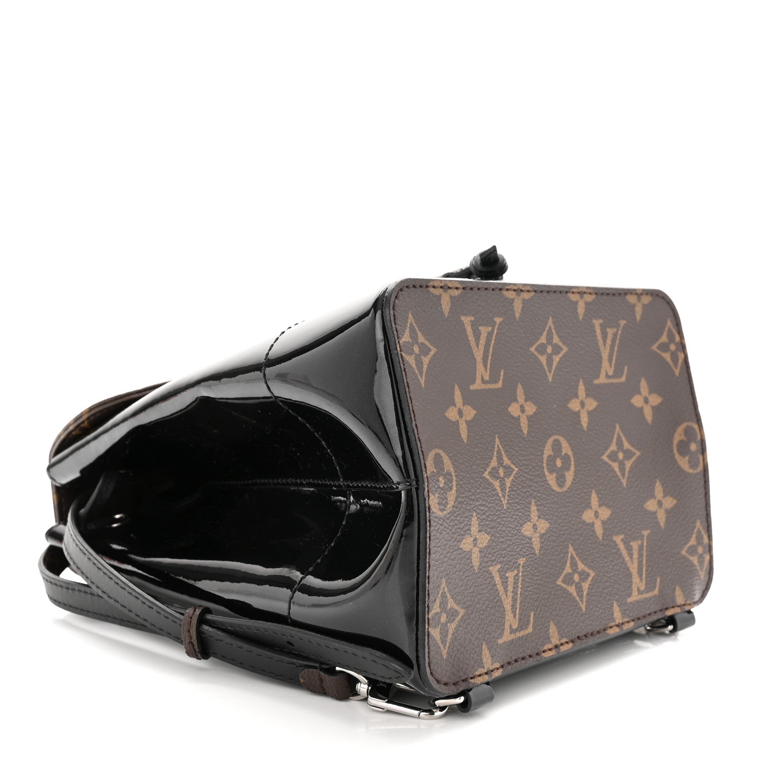 Louis Vuitton Patent Monogram Hot Springs Backpack Black 4 of 9