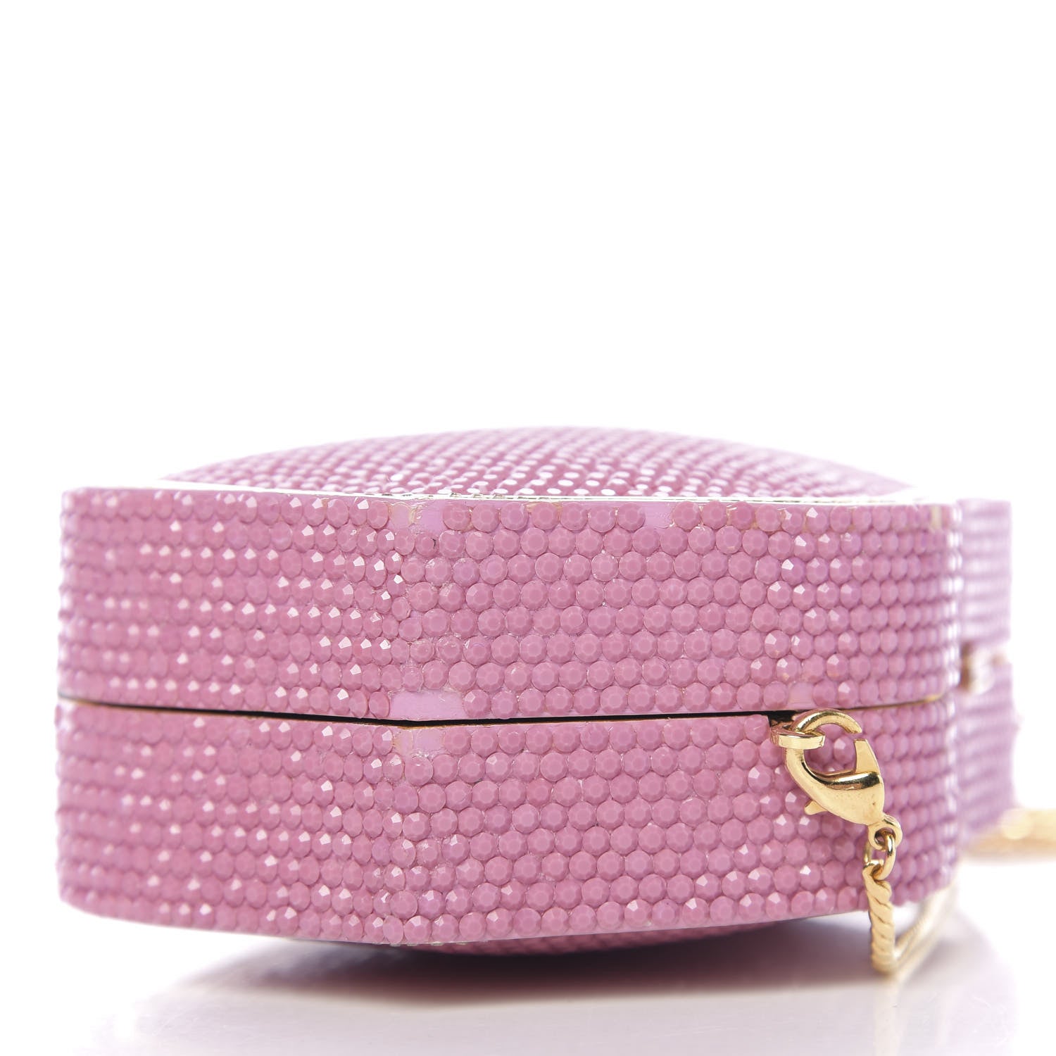 Judith Leiber Swarovski Crystal Minaudiere Clutch Pink 12 of 16