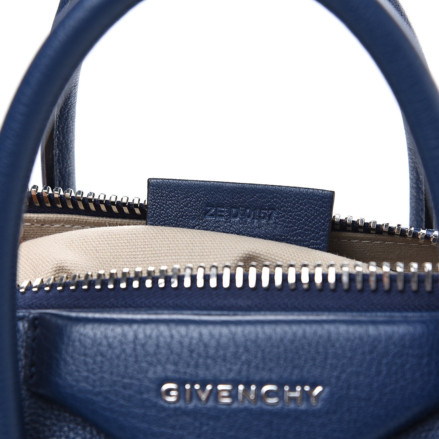 Sugar Goatskin Small Antigona Navy