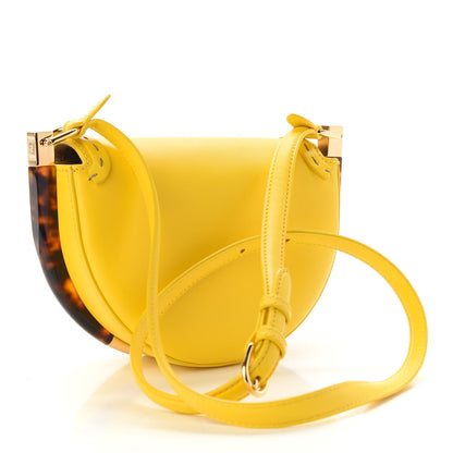 Fendi Vitello King Plexiglass Moonlight Shoulder Bag Lemon 3 of 9