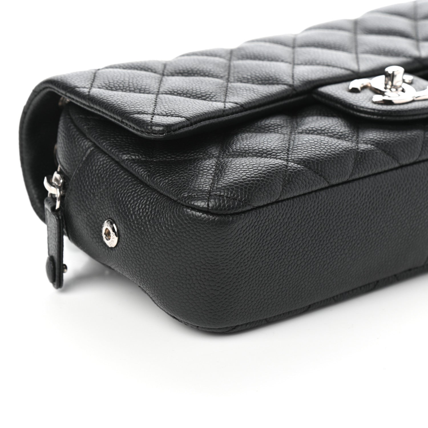 Chanel Caviar Quilted Medium Easy Flap Black 9 of 10