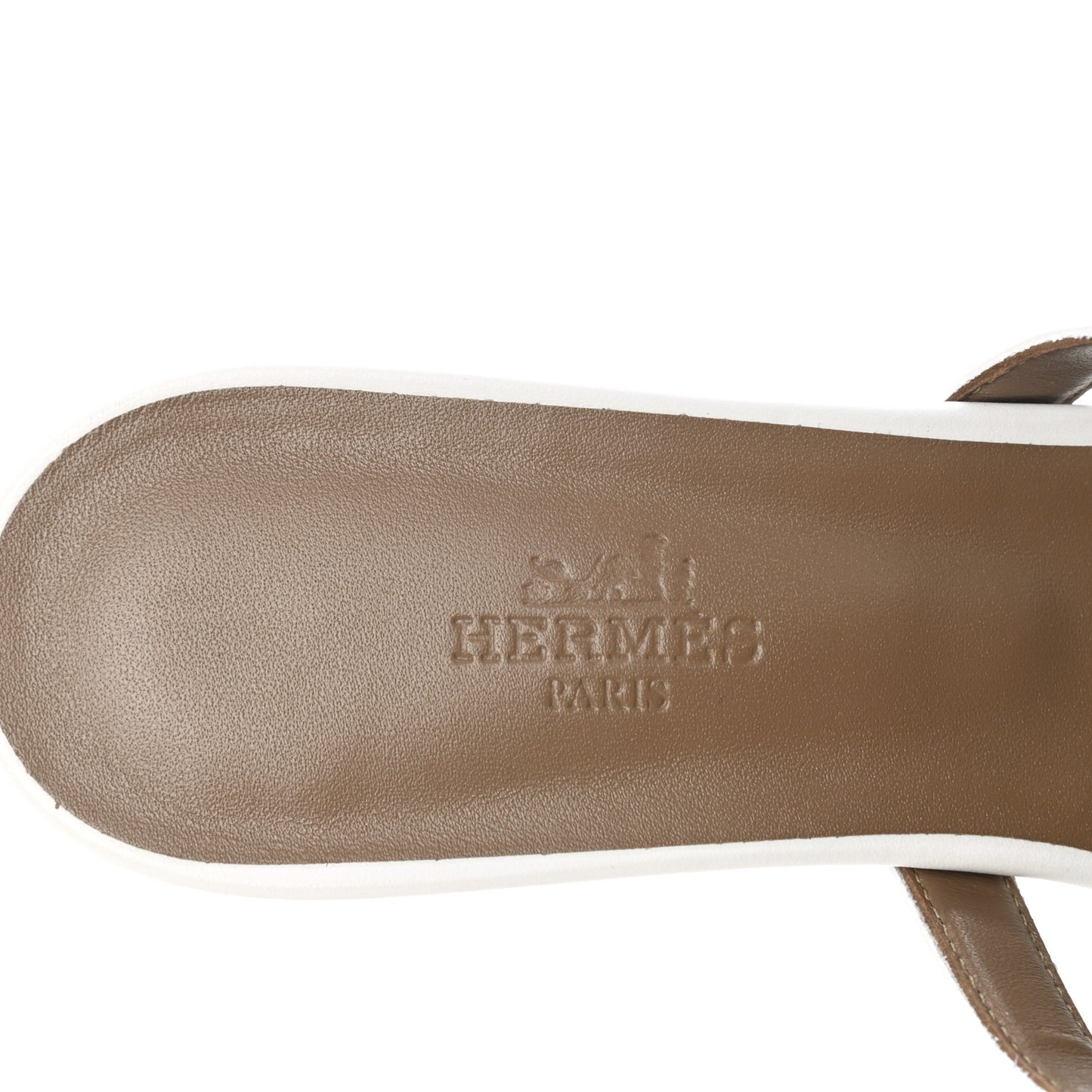 Goatskin Candy Sandals 38 White
