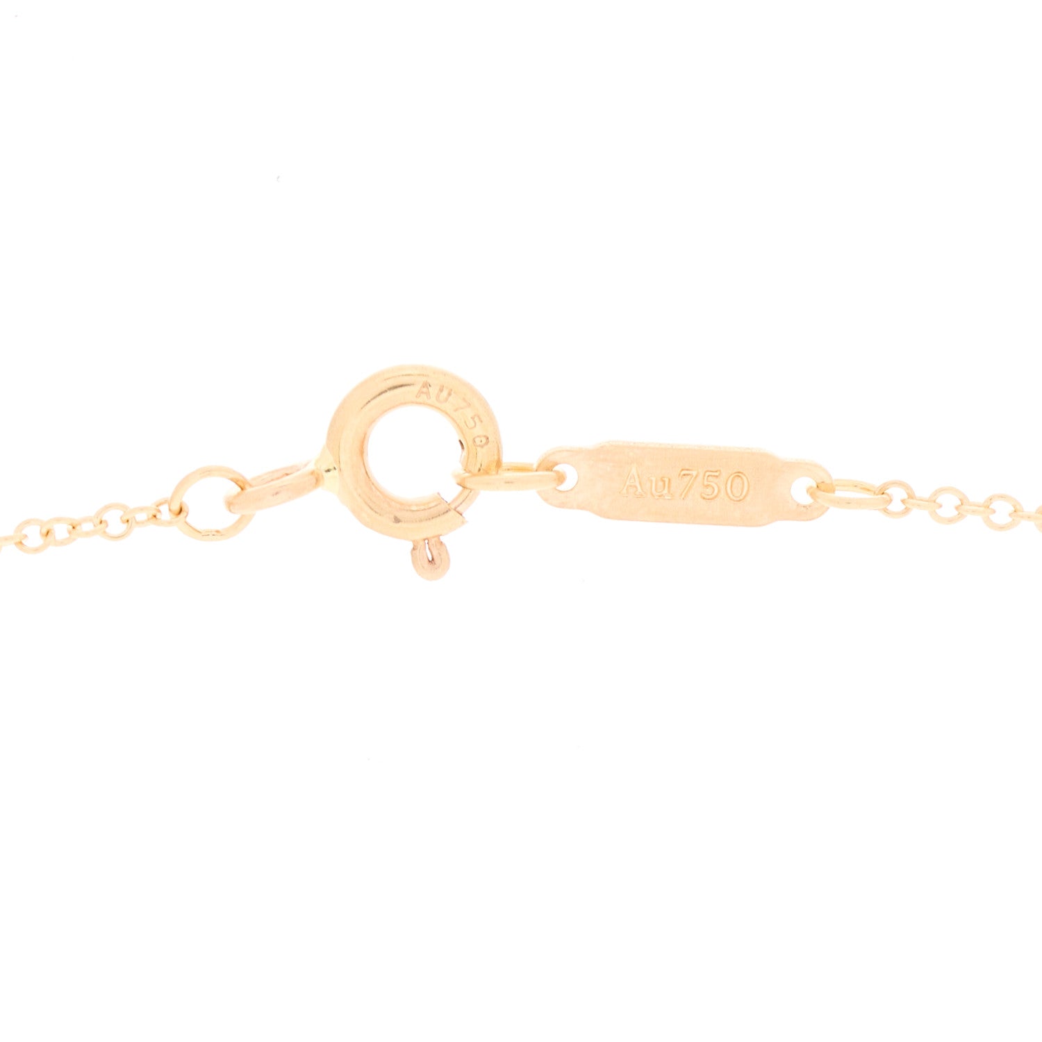 Tiffany 18K Rose Gold Diamond Mini Crown Key Pendant Necklace 3 of 4