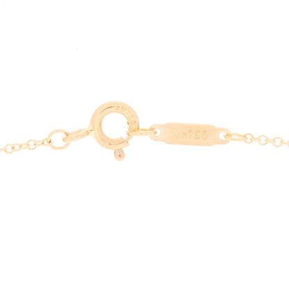 Tiffany 18K Rose Gold Diamond Mini Crown Key Pendant Necklace 3 of 4