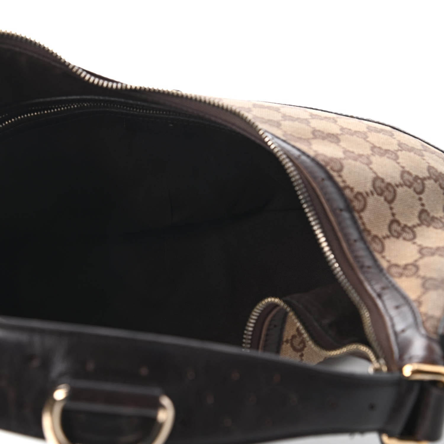 Gucci Monogram Web GG Reins Hobo Brown 5 of 10
