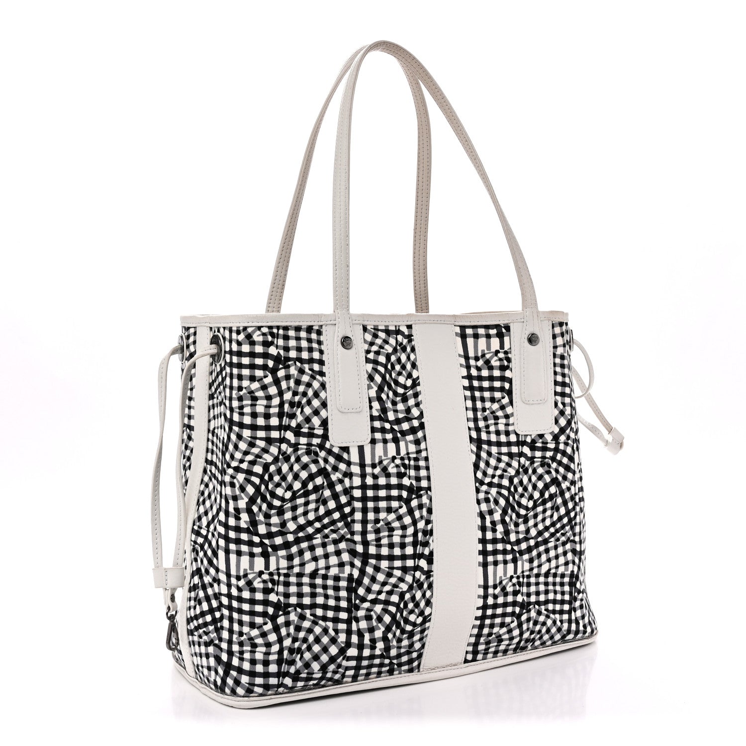 MCM Visetos Medium Liz Reversible Shopper Tote White 6 of 16