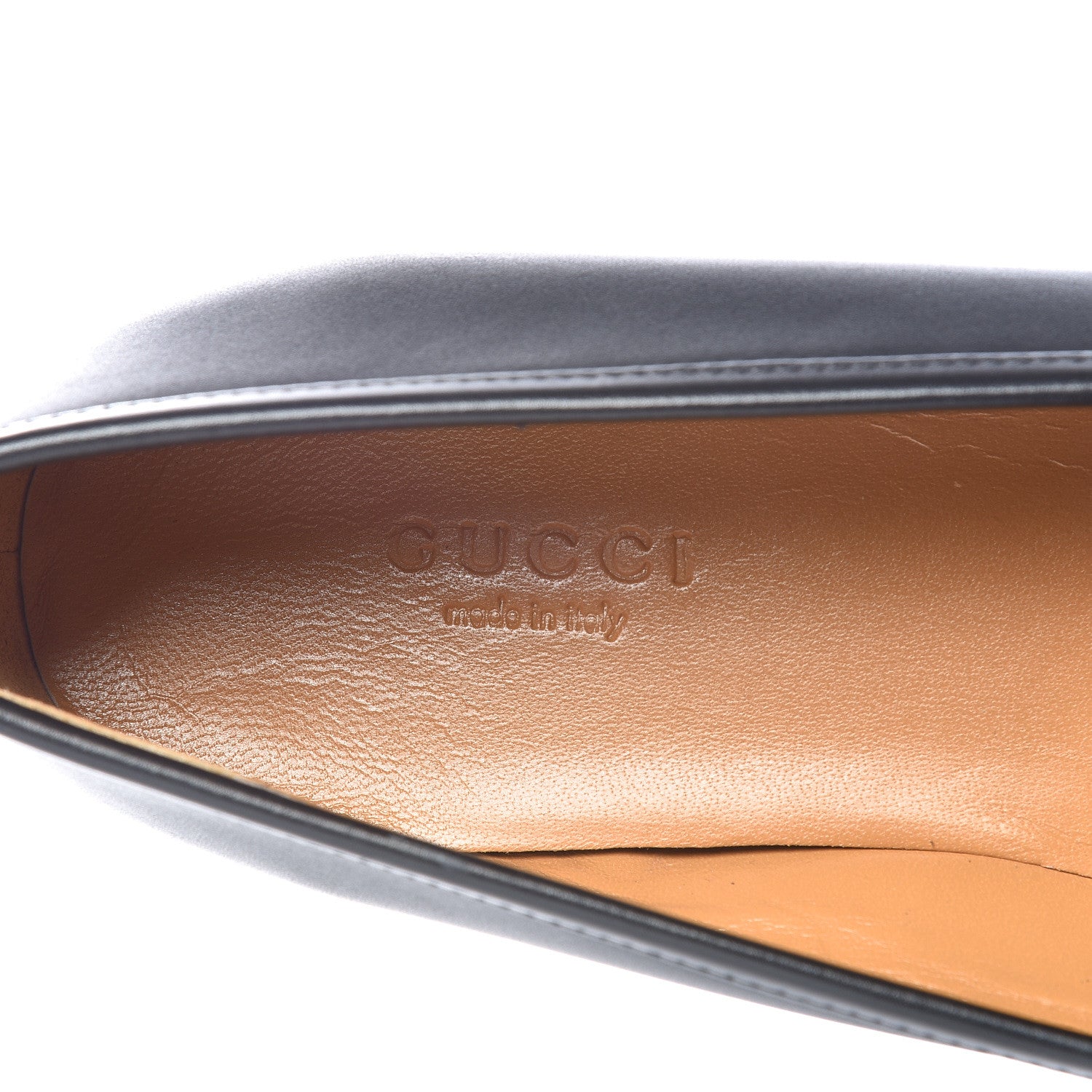 Gucci Calfskin Womens Jordaan Loafers 37 Black 8 of 10
