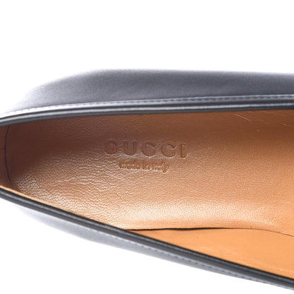 Gucci Calfskin Womens Jordaan Loafers 37 Black 8 of 10