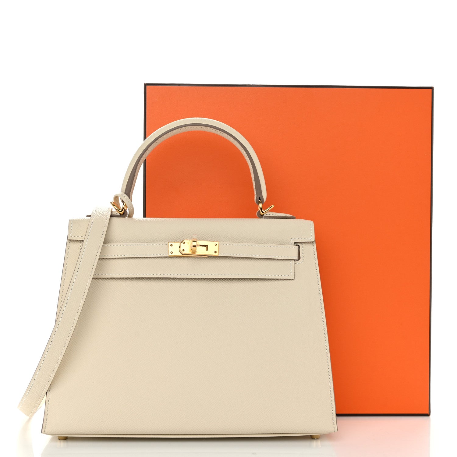 Hermes Epsom Kelly Sellier 25 Craie 11 of 11