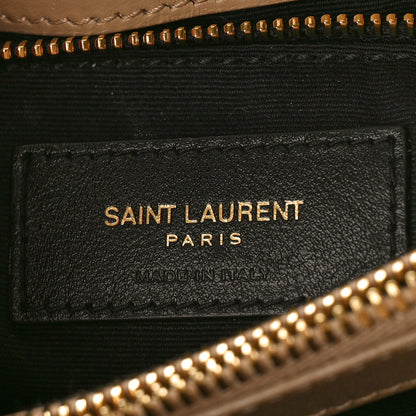 Saint Laurent Calfskin Y Quilted Monogram Medium Loulou Chain Satchel Dark Beige 6 of 11