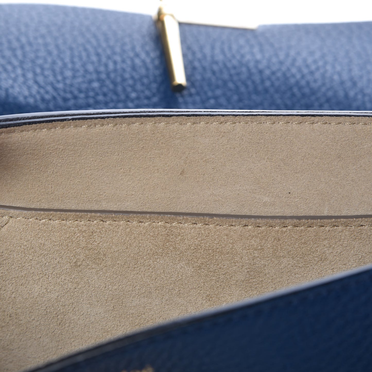 Grained Lambskin Mini Drew Shoulder Bag Factory Blue