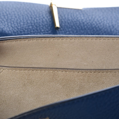 Chloe Grained Lambskin Mini Drew Shoulder Bag Factory Blue 7 of 9