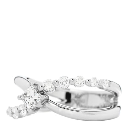 Parker & West by FASHIONPHILE Platinum Diamond .69 Crossover Ring 53 6.5 3 of 7