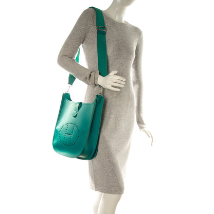 Hermes Epsom Evelyne III GM Bleu Paon 2 of 8