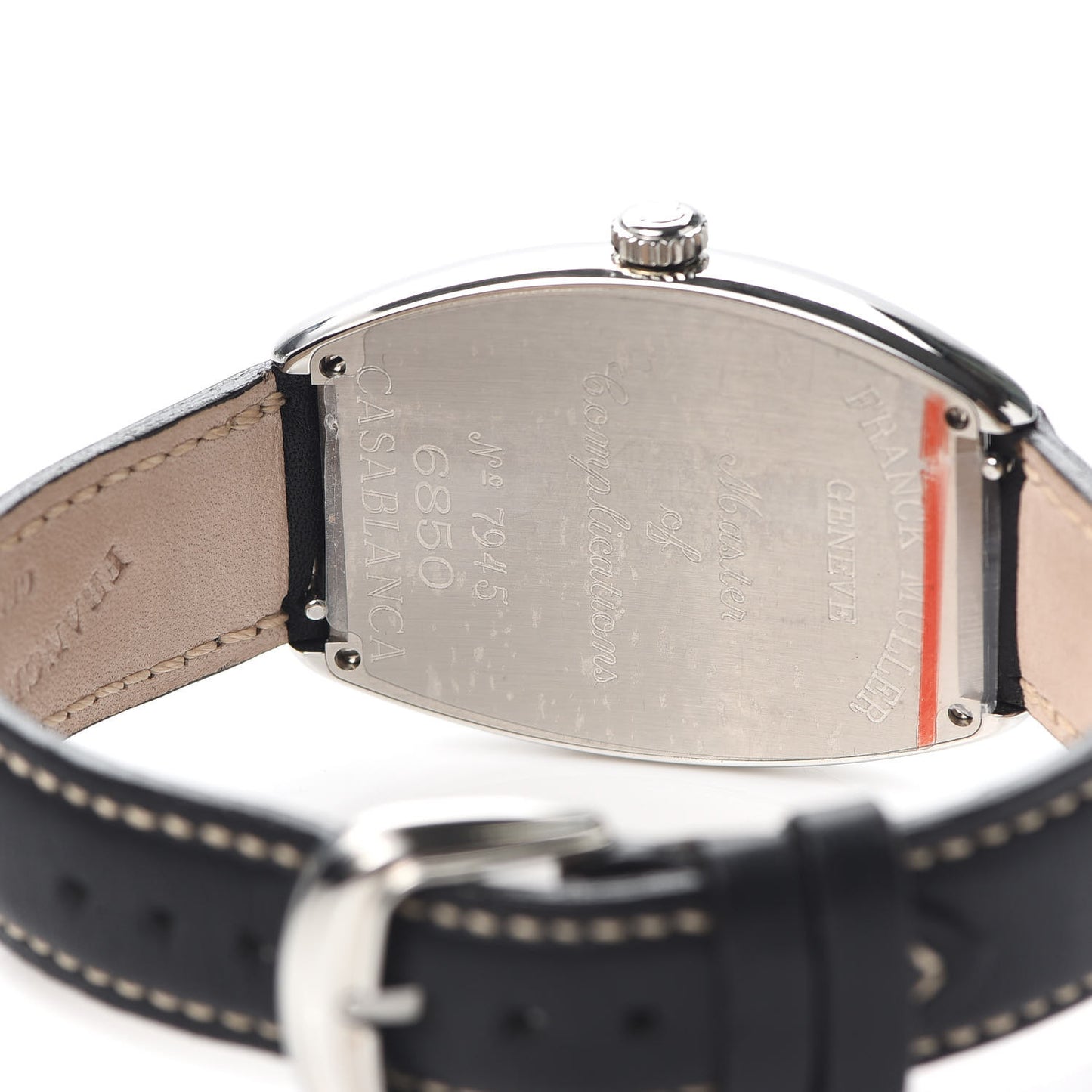 Stainless Steel Calfskin 34mm 6850 SC Casablanca Automatic Watch Black 6850CACB