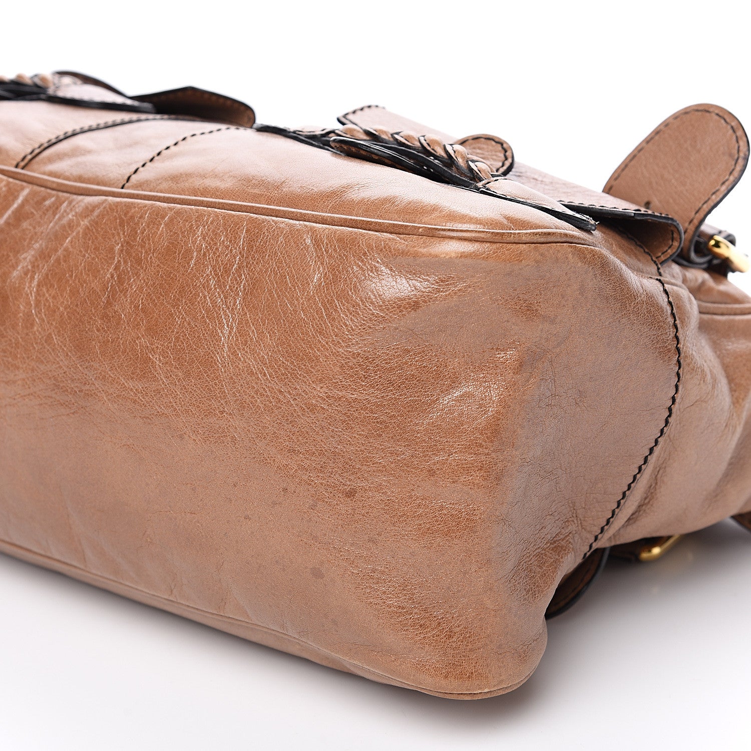 Valentino Garavani Calfskin Large Histoire Brown 8 of 14