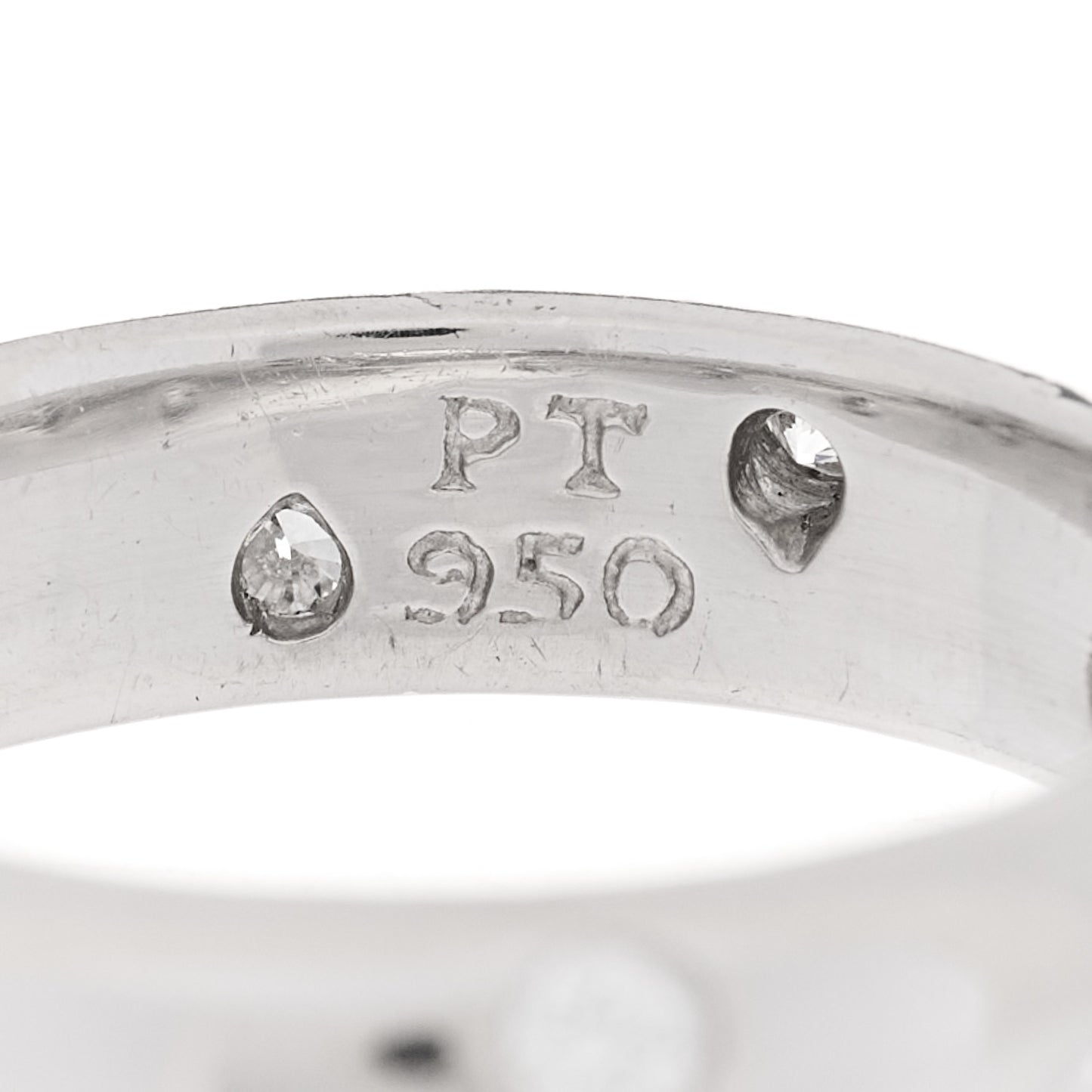 Platinum Diamond 4mm Etoile Band Ring 49 4.75