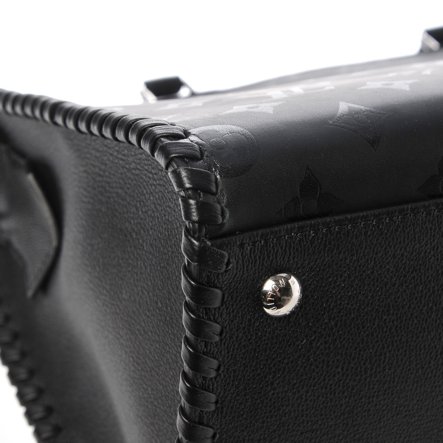 Louis Vuitton Monogram Cuir Plume Very Zipped Tote Black 9 of 9