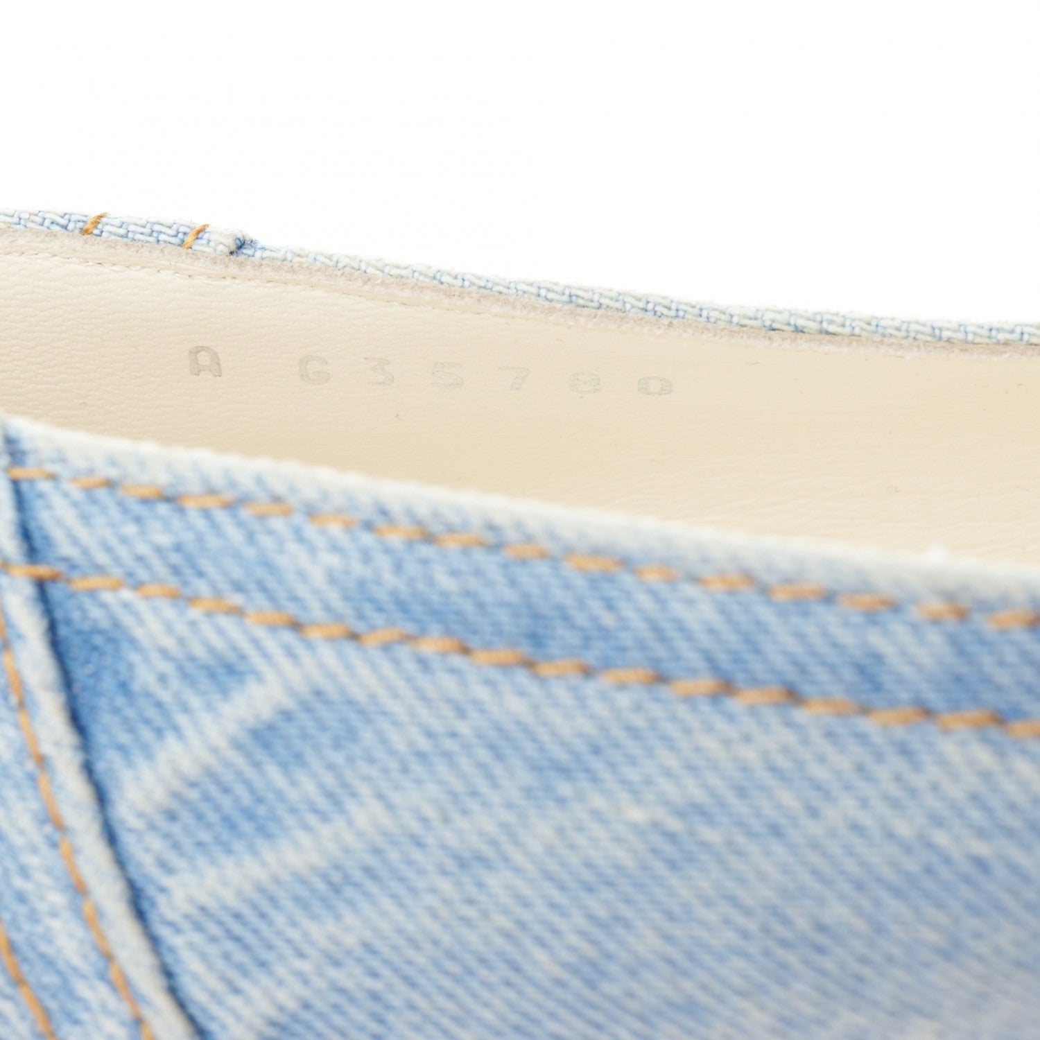 Chanel Denim CC Cap Toe Ballerina Flats 38.5 Light Blue 8 of 9