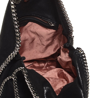 Stella McCartney Shaggy Deer Small Falabella Fold Over Tote Black 5 of 9