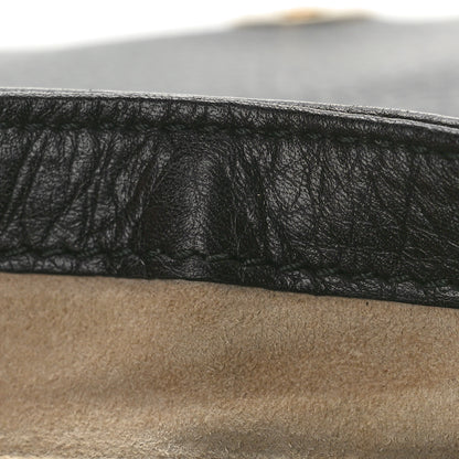 Gucci Pebbled Calfskin Small 1973 Chain Shoulder Bag Black 8 of 11