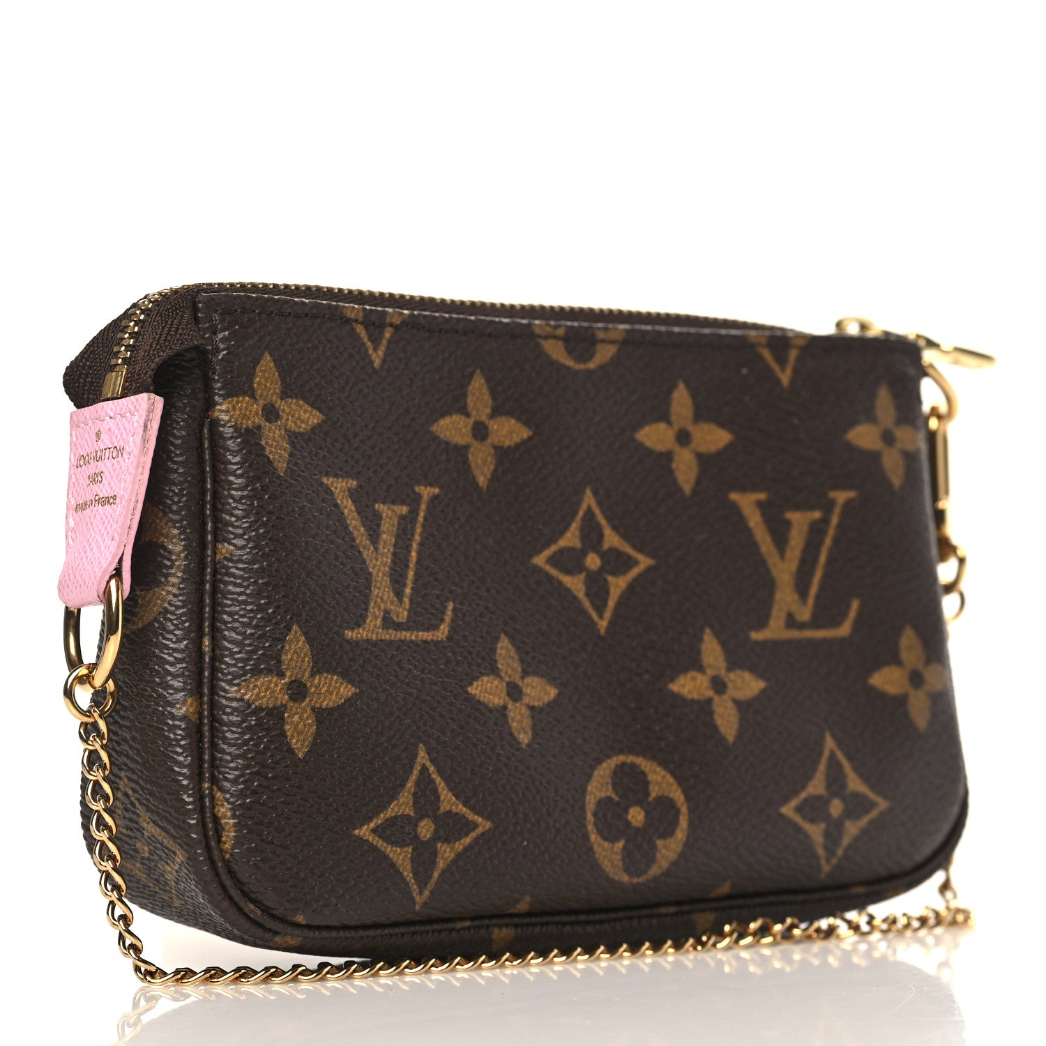 Louis Vuitton Monogram 2016 Christmas Animation Mini Pochette Accessories Rose Ballerine 3 of 9