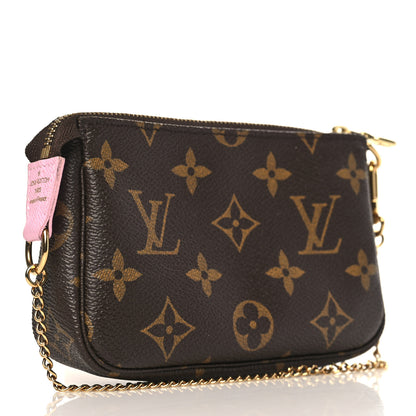 Louis Vuitton Monogram 2016 Christmas Animation Mini Pochette Accessories Rose Ballerine 3 of 9