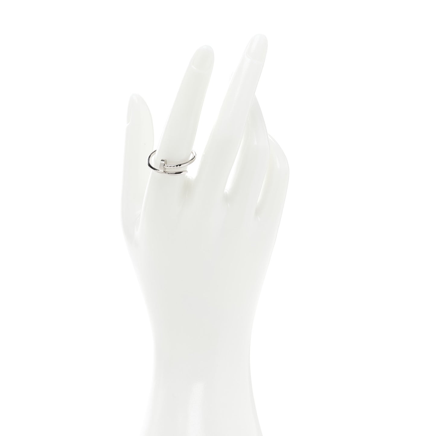 18K White Gold Small Juste Un Clou Ring 59 8.75