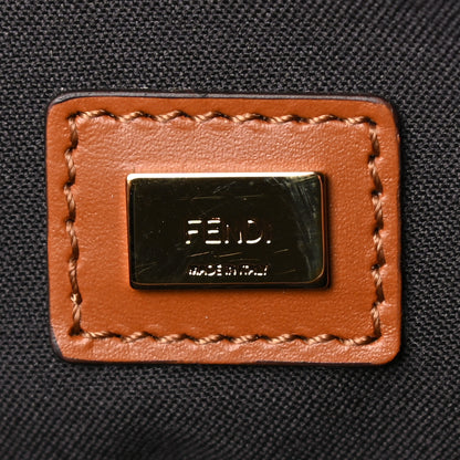 Fendi Vitello King Logo Embossed Medium Flat Pouch Cuoio 9 of 17