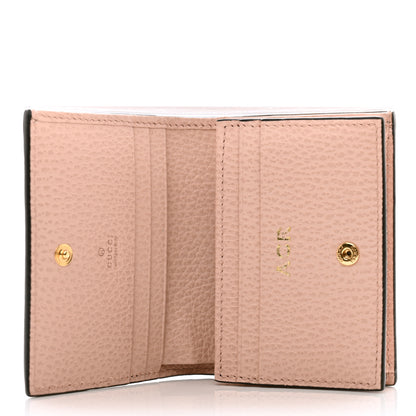 Gucci Dollar Calfskin GG Supreme Monogram GG Marmont Card Case Perfect Pink Beige Mystic White 5 of 7