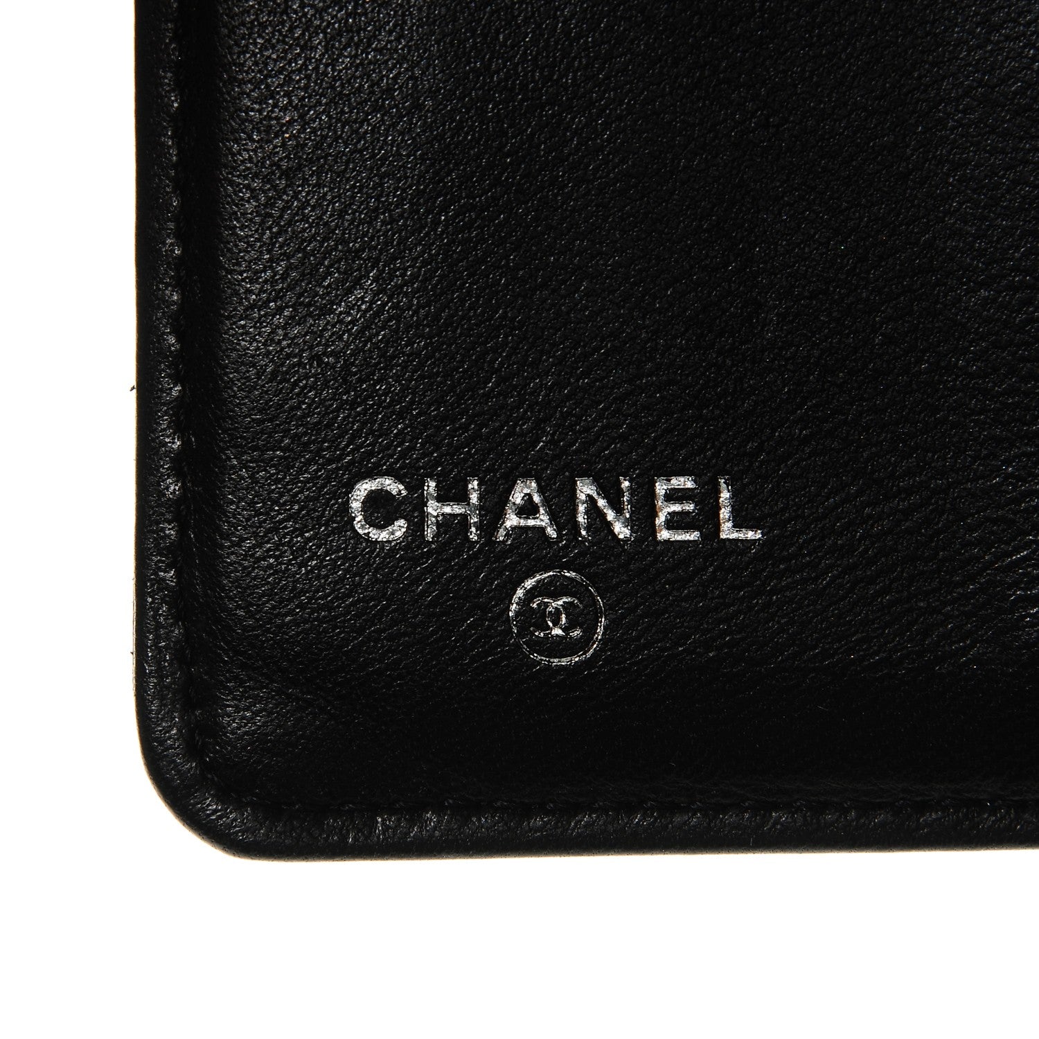 Chanel Embossed Lambskin Travel Bi-Fold Wallet Black 6 of 8