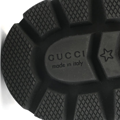 Gucci Calfskin Crystal GG Trip Chelsea Ankle Boots 36 Black 7 of 9