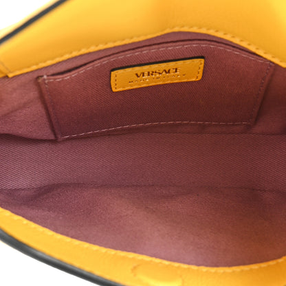Versace Calfskin La Medusa Mini Hobo Crossbody Yellow 5 of 9