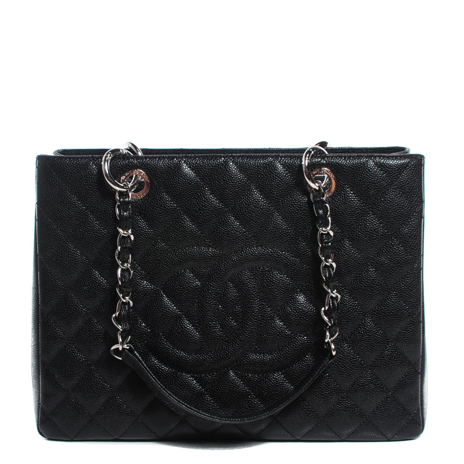 Chanel Caviar Quilted Grand Shopping Tote GST Black 1 of 7