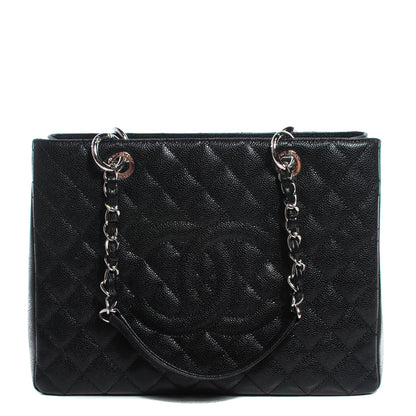 Chanel Caviar Quilted Grand Shopping Tote GST Black 1 of 7