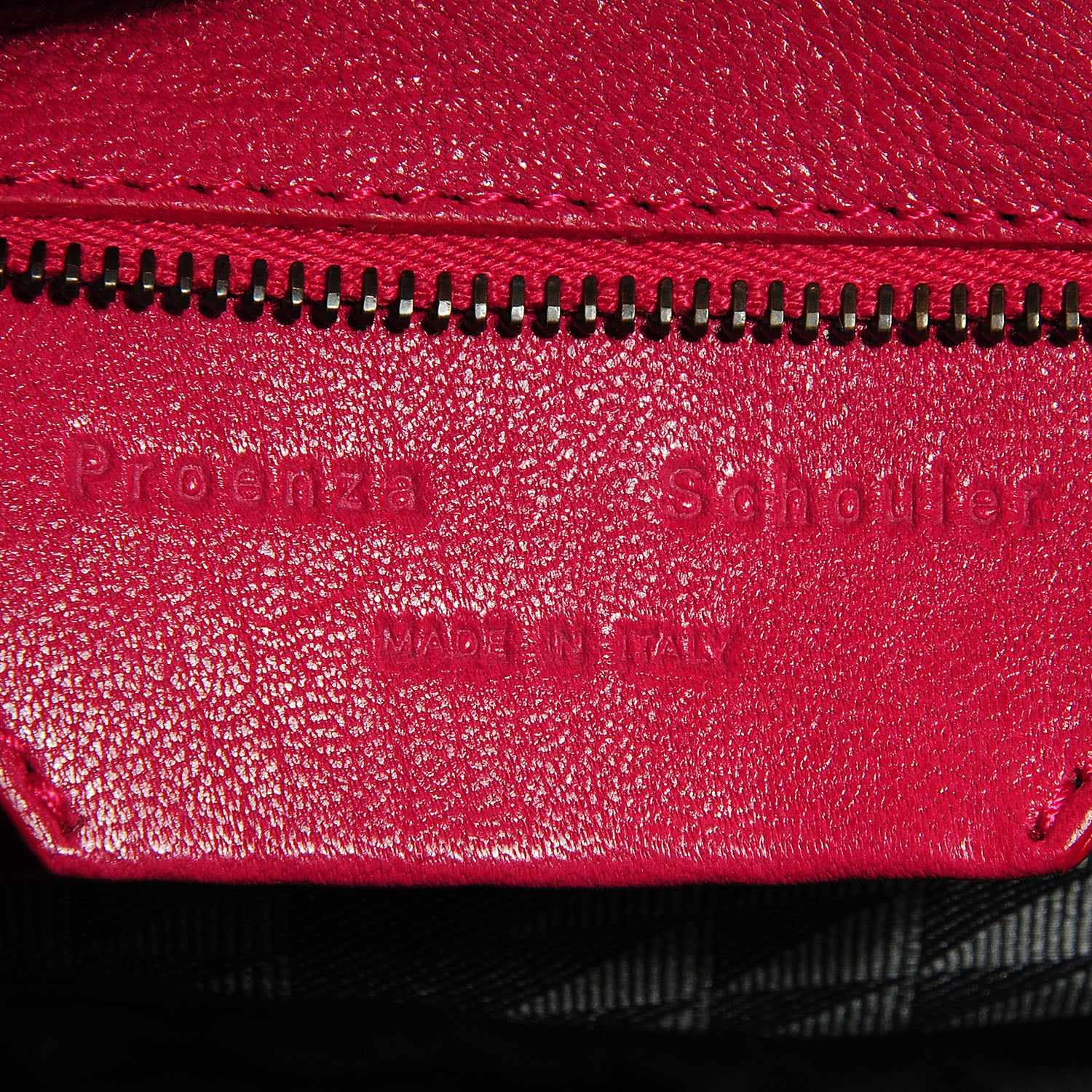 Proenza Schouler Leather PS1 Mini Pouch Messenger Bag Raspberry 10 of 13