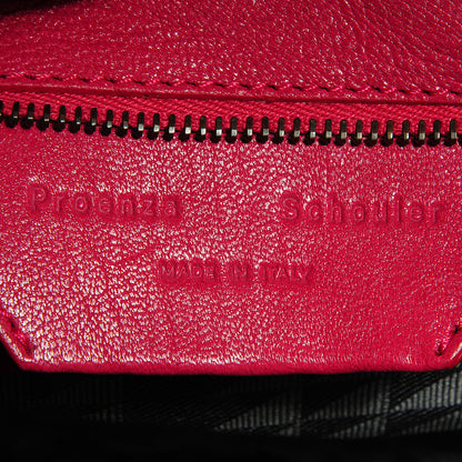 Proenza Schouler Leather PS1 Mini Pouch Messenger Bag Raspberry 10 of 13