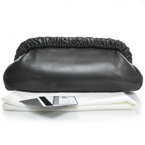 Prada Nappa Sera Evening Clutch Black 2 of 8