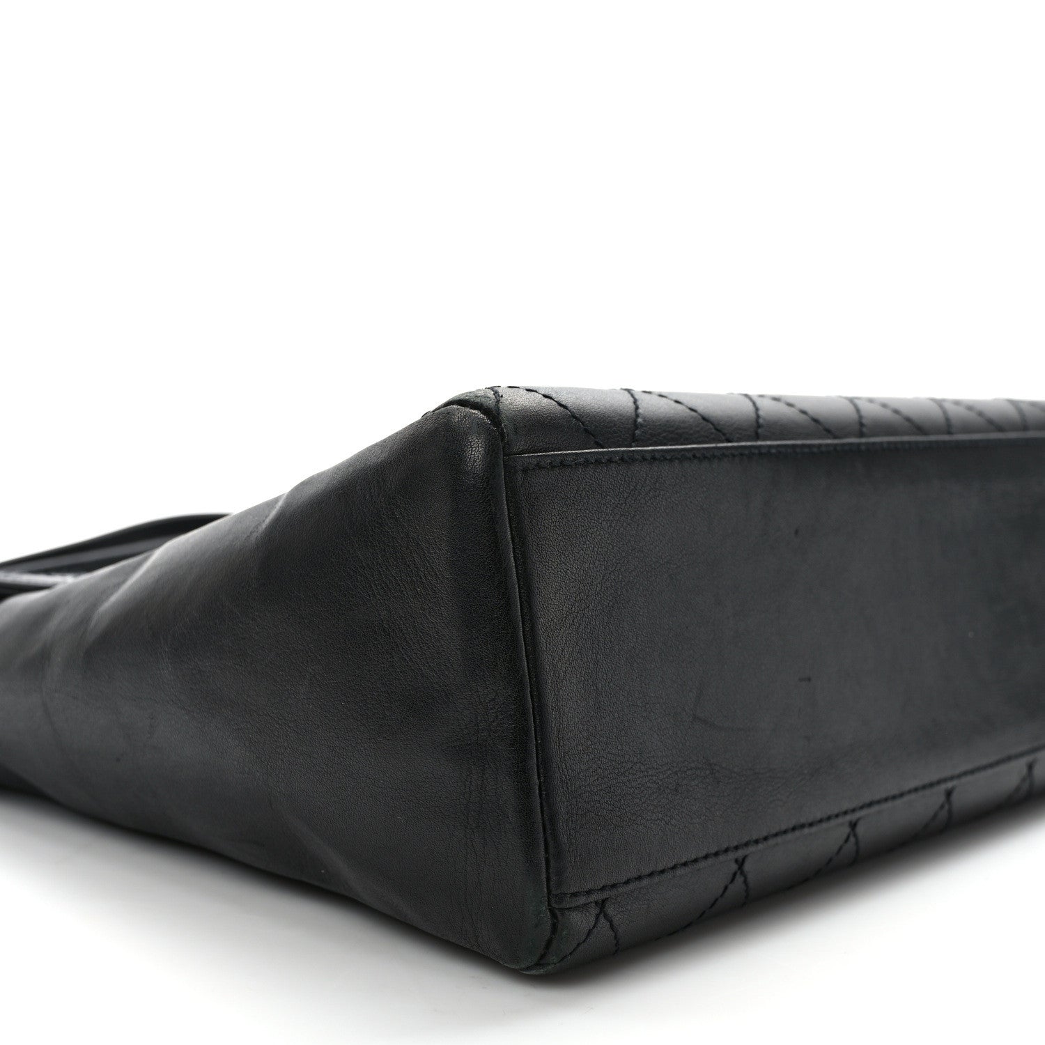 Chanel Lambskin Quilted CC Flap Shoulder Bag So Black 8 of 12