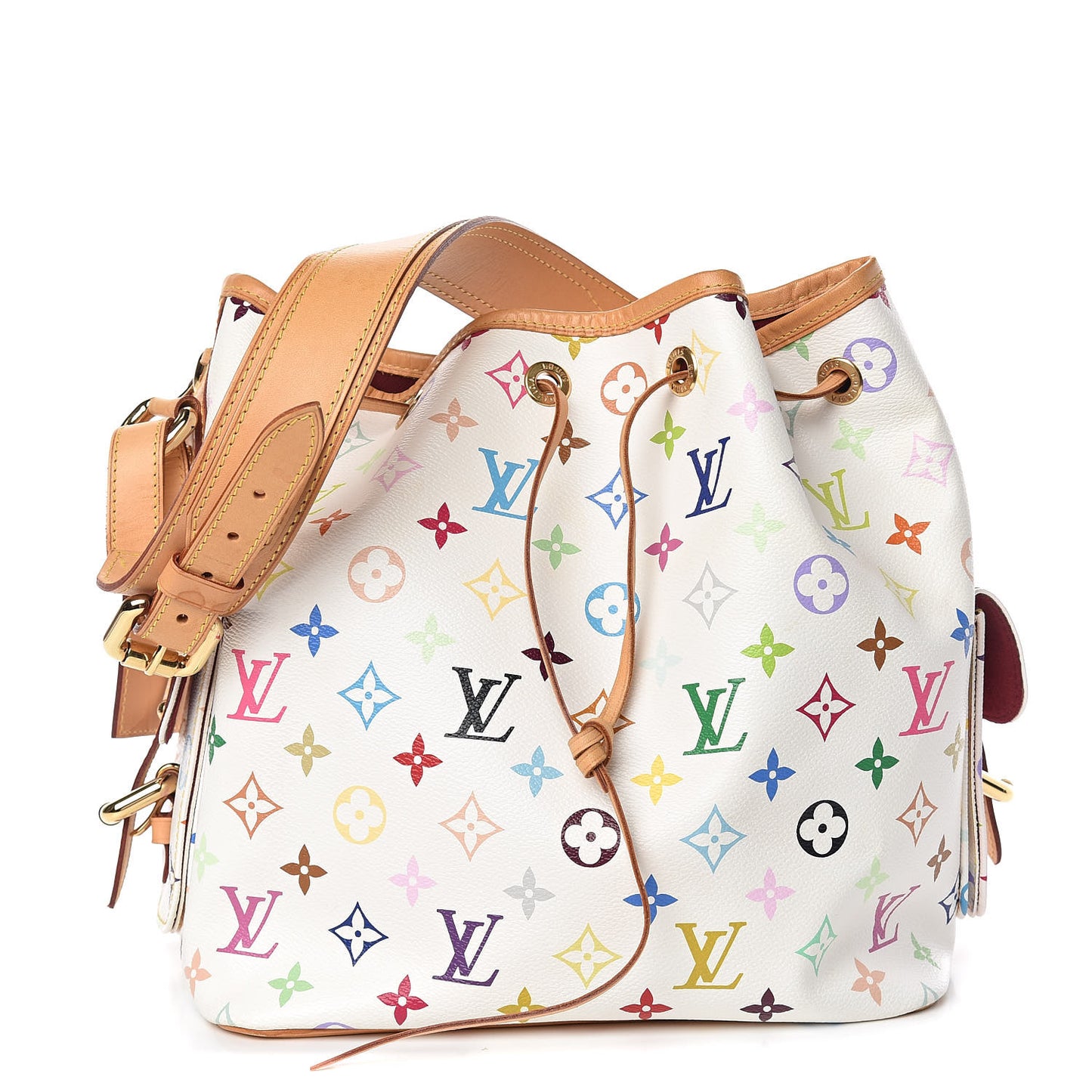 Monogram Multicolor Petit Noe White