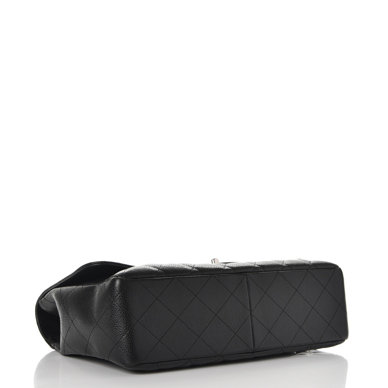 Chanel Caviar Quilted Jumbo Single Flap Black 5 of 10