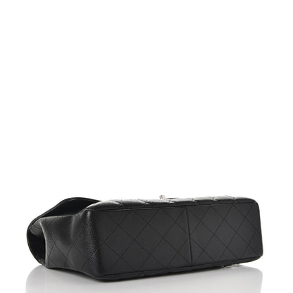 Chanel Caviar Quilted Jumbo Single Flap Black 5 of 10