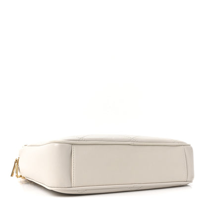 Saint Laurent Lambskin Quilted Le Maillon Chain Strap Crossbody Crema Soft 4 of 10