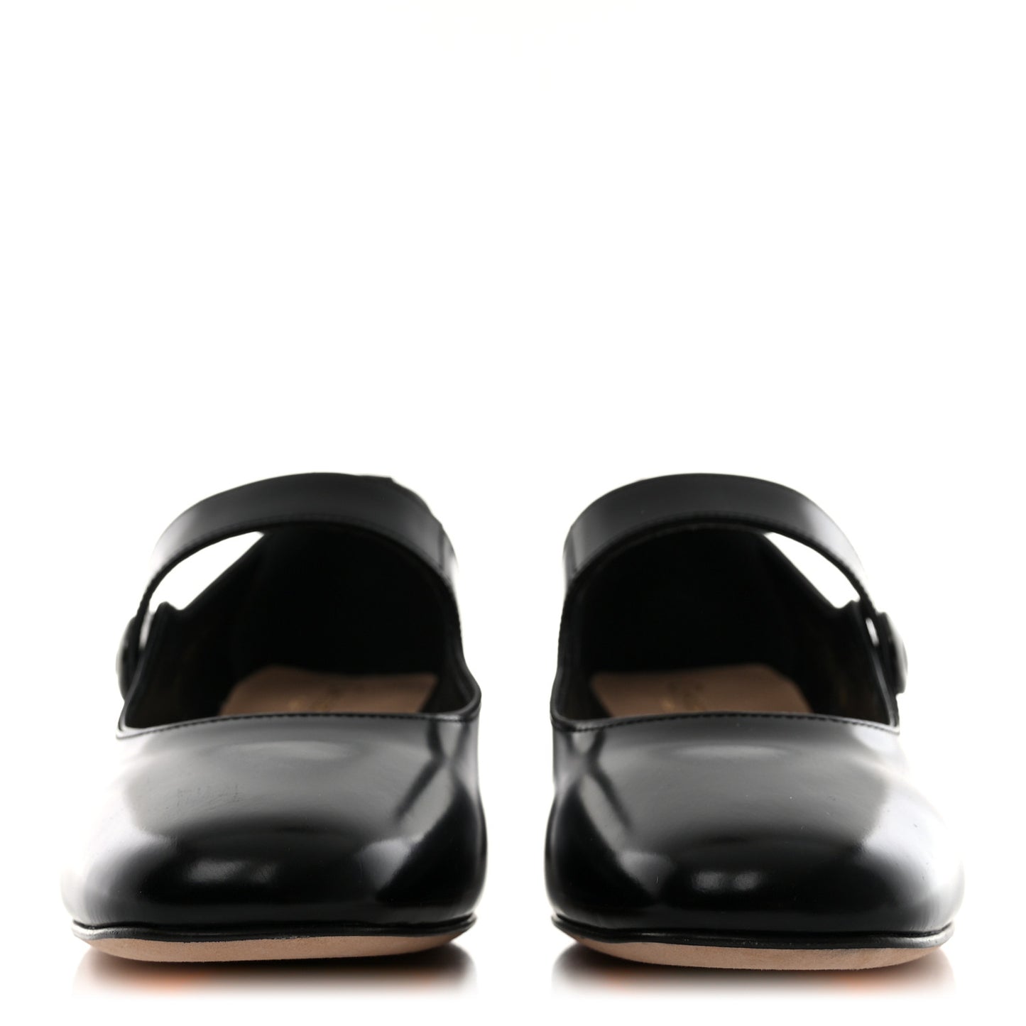 Brushed Calfskin Uniform 30mm Pumps 36 Black