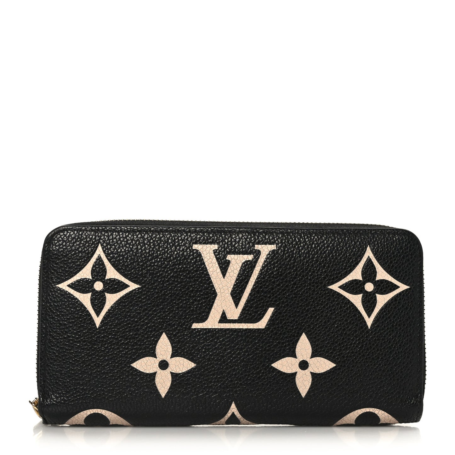 Empreinte Monogram Giant Zippy Wallet Black Beige