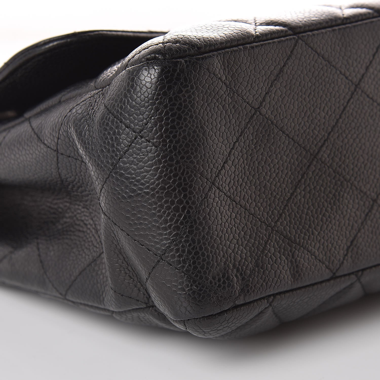 Chanel Caviar Quilted Jumbo Single Flap Black 12 of 14