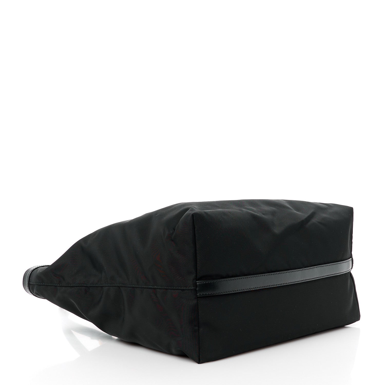 Prada Tessuto Nylon Soft Calf Shopping Tote Black 4 of 12